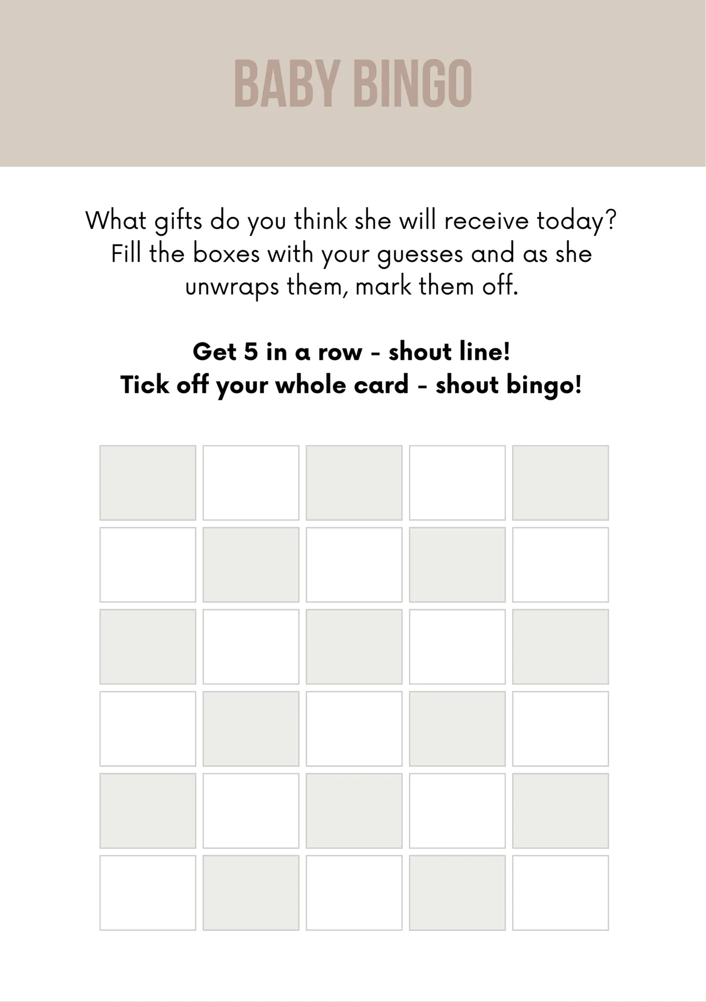 50 Baby Shower Games - Digital Download