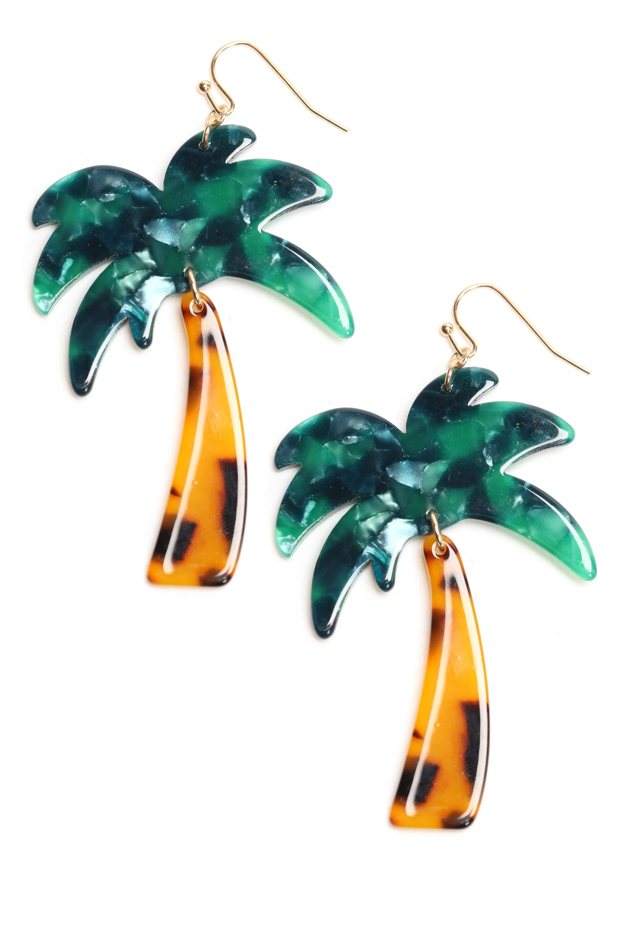 All Shade Palm Tree Earrings - MultiColor