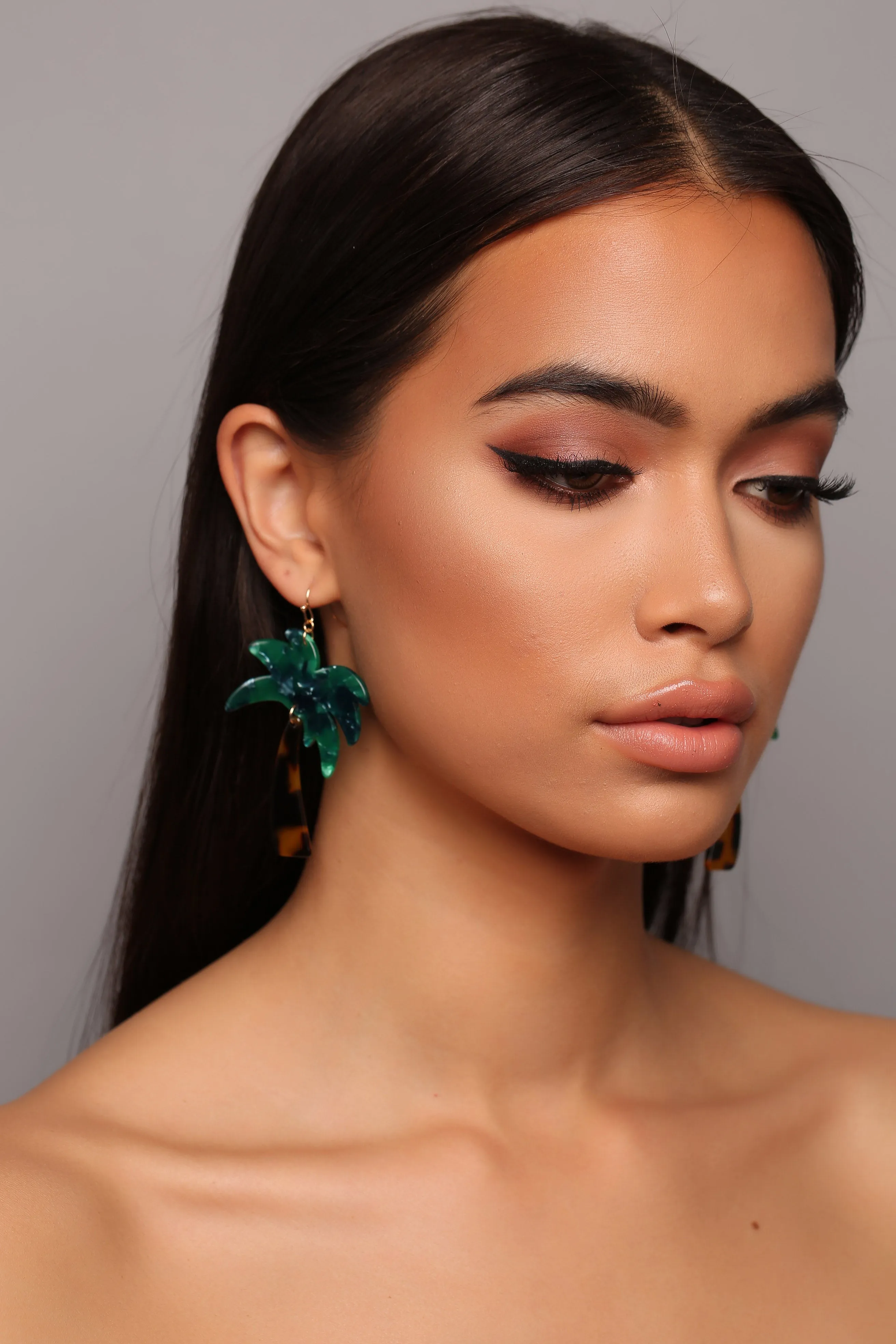 All Shade Palm Tree Earrings - MultiColor
