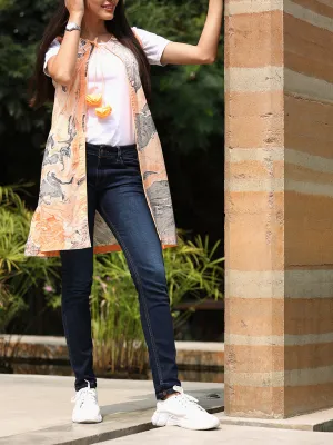 Amber Marble Sleeveless Jacket