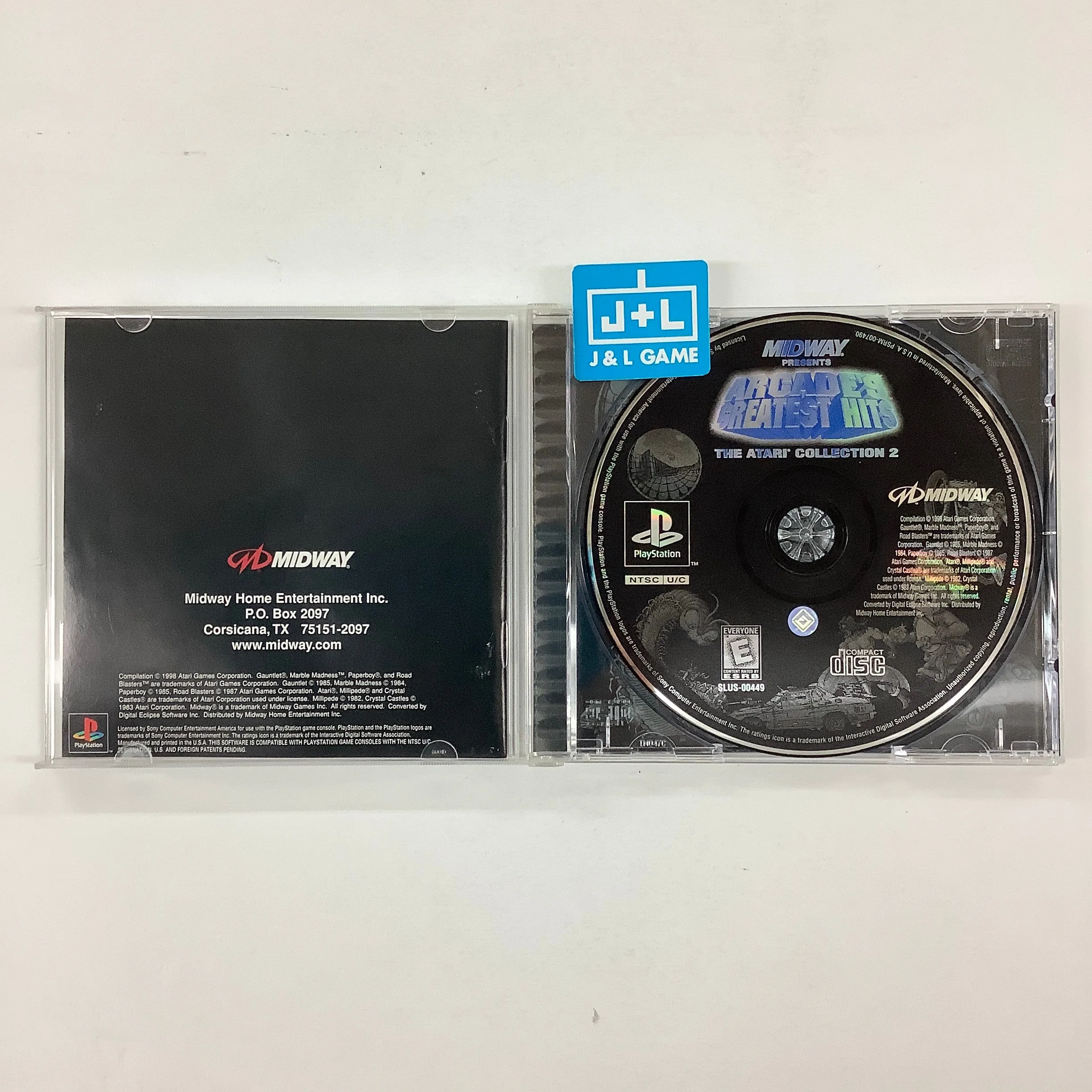 Arcade's Greatest Hits: The Atari Collection 2 - (PS1) PlayStation 1 [Pre-Owned]