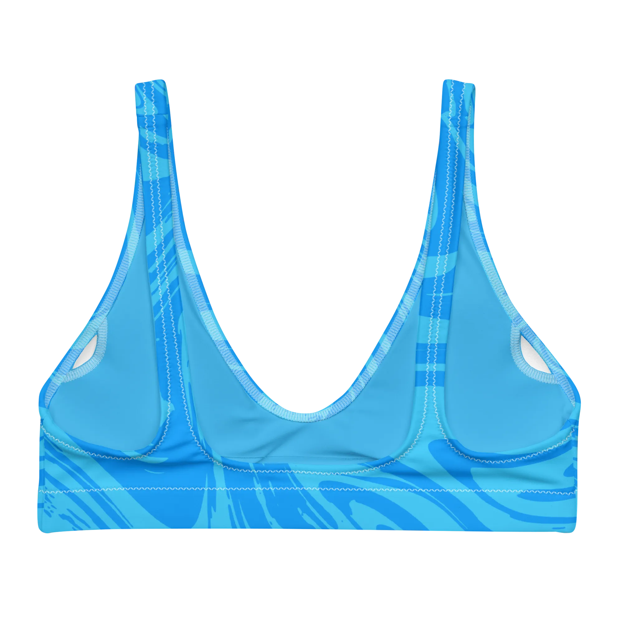Blue Marble Bikini Top