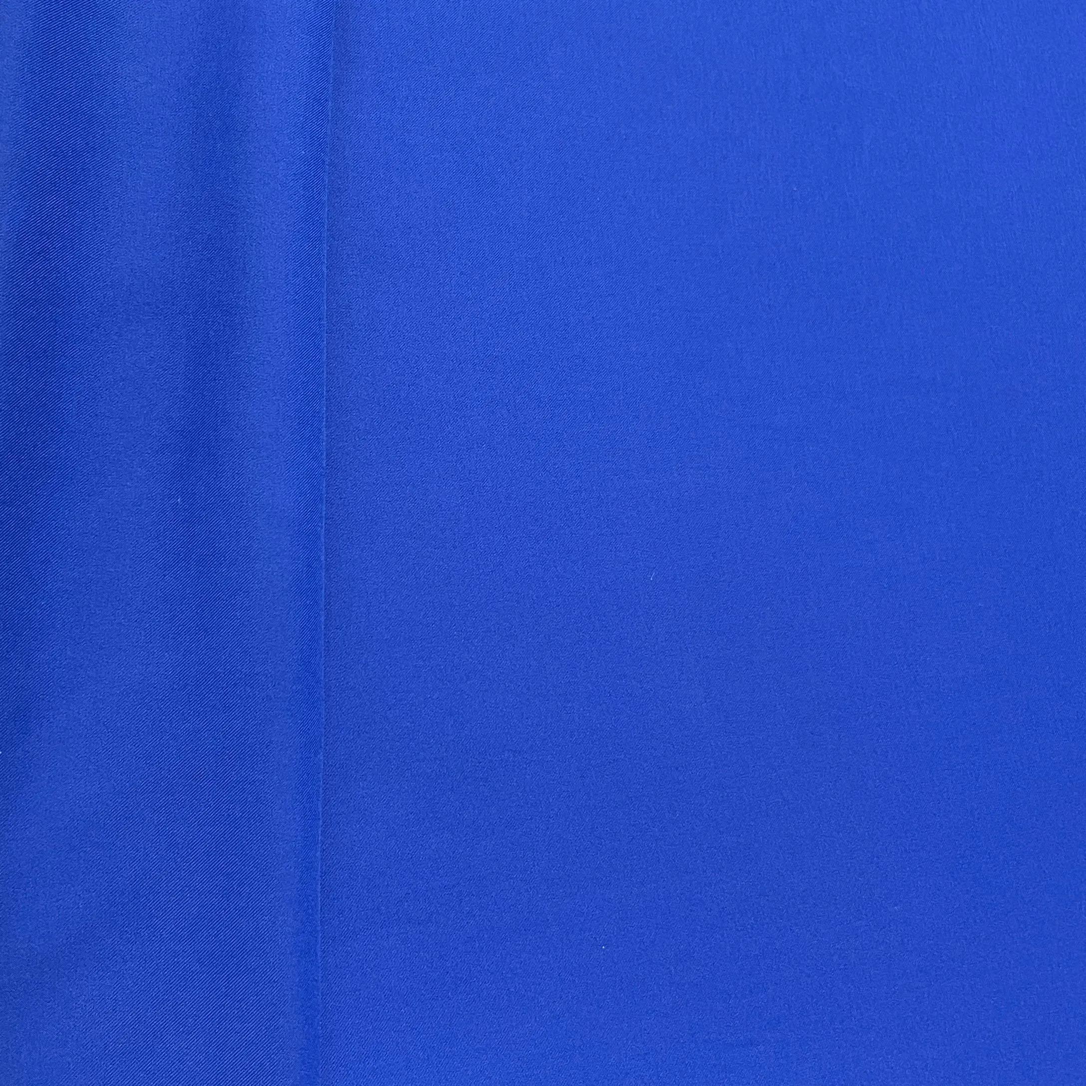 Blue Solid Satin Crepe Fabric