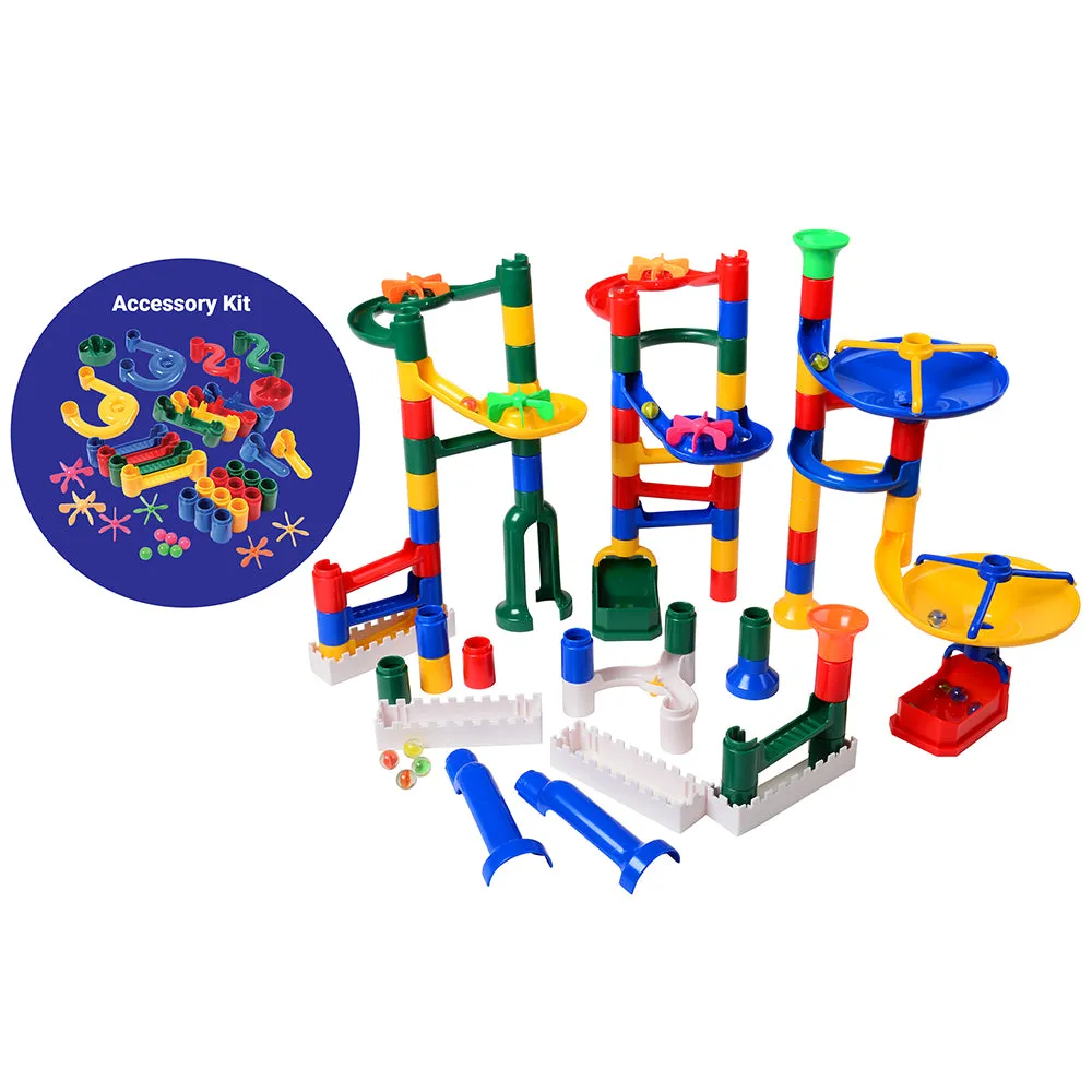 Build and Play Marble Run with Accessory Set
