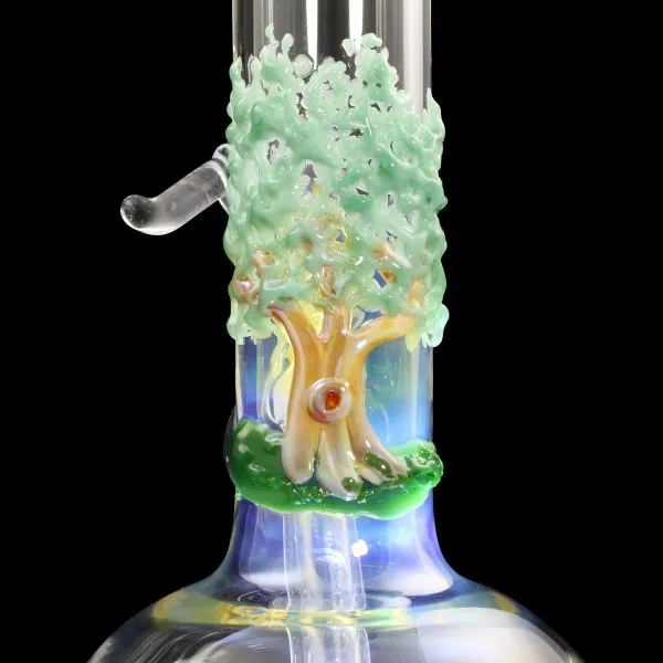 Chameleon Glass Europa Series Fumed Bong - Trees