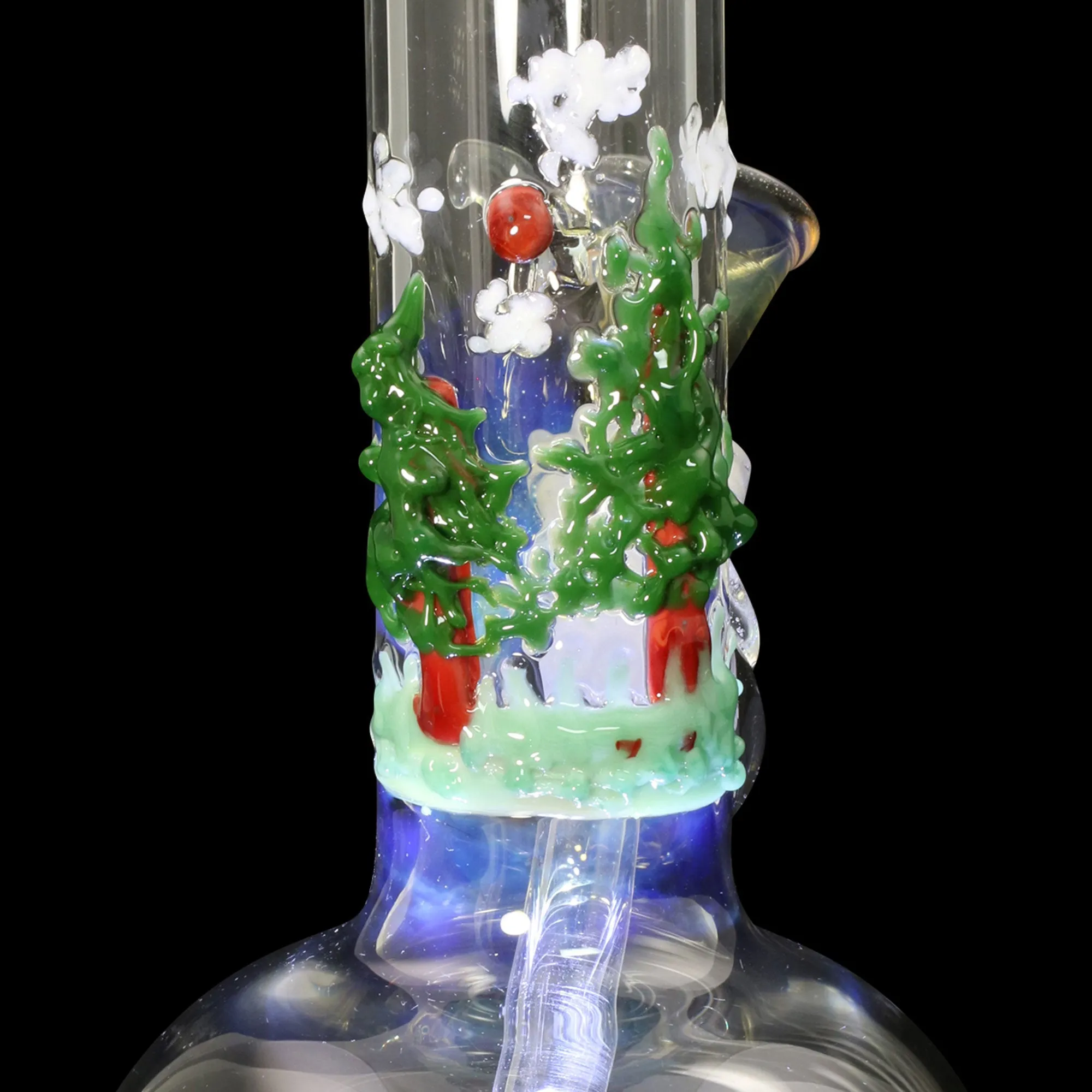Chameleon Glass Europa Series Fumed Bong - Trees