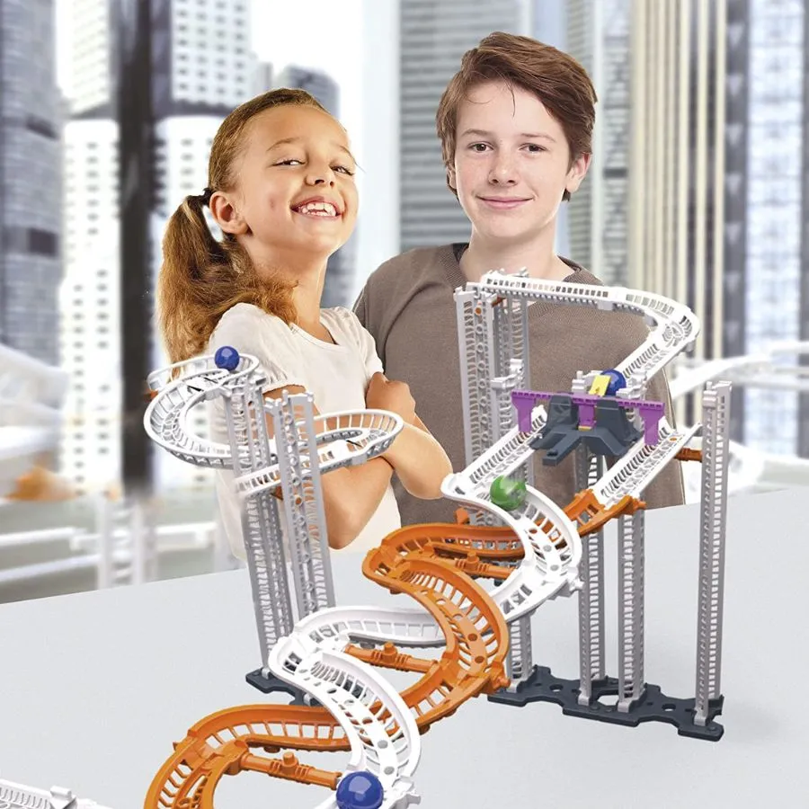Clementoni - Action Reaction Glow Effect Marble Run