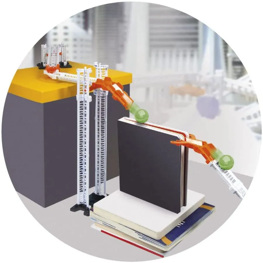 Clementoni - Action Reaction Glow Effect Marble Run