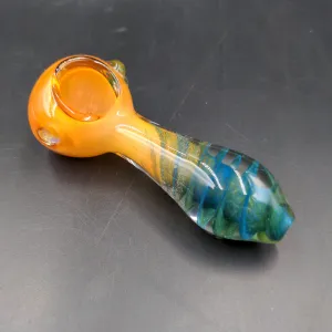 Desert Oasis Glass Hand Pipe w/ Marbles | 4.25