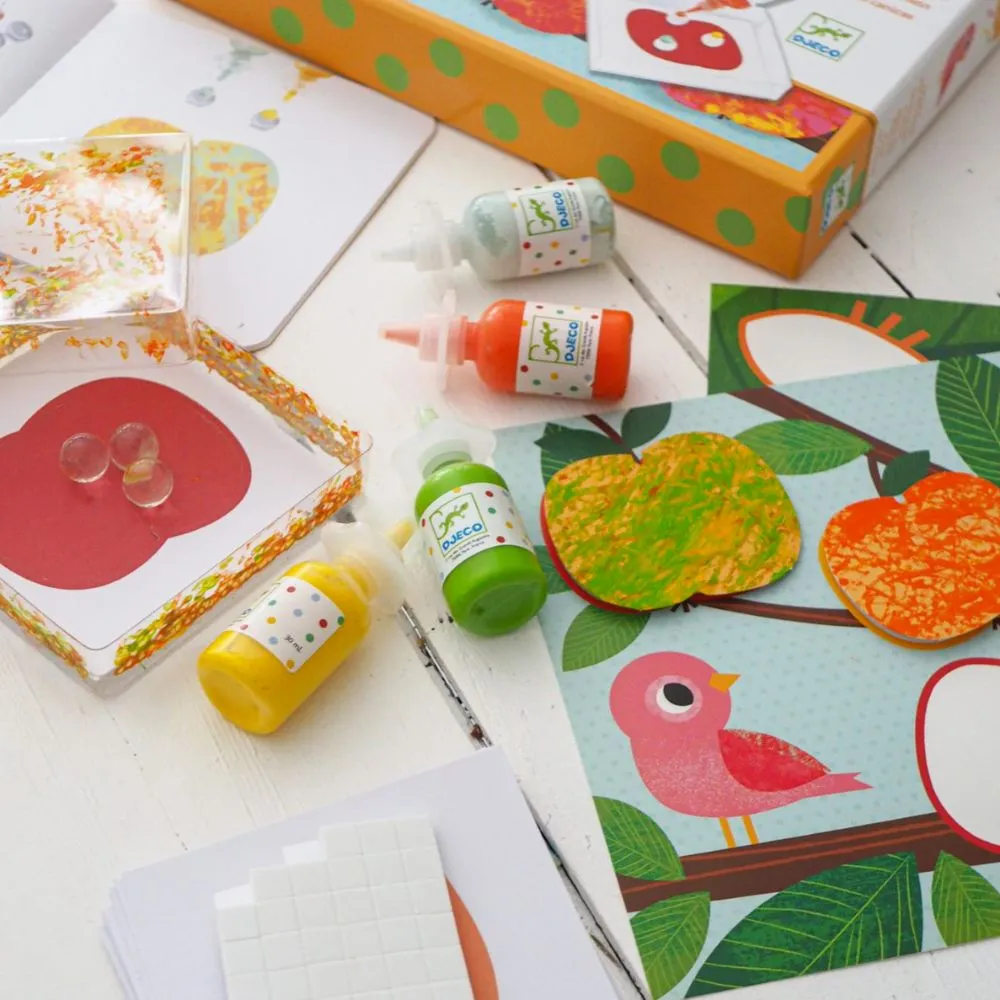 Djeco Painting with Marbles- Colourful Parade