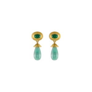 Emerald Alabastra Dangle Earrings