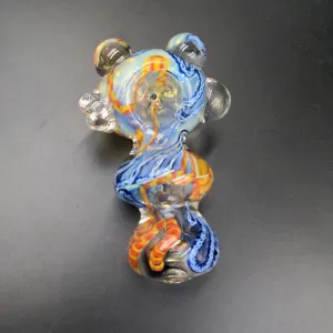 Heavy Inside Out Glass Pipe - 4