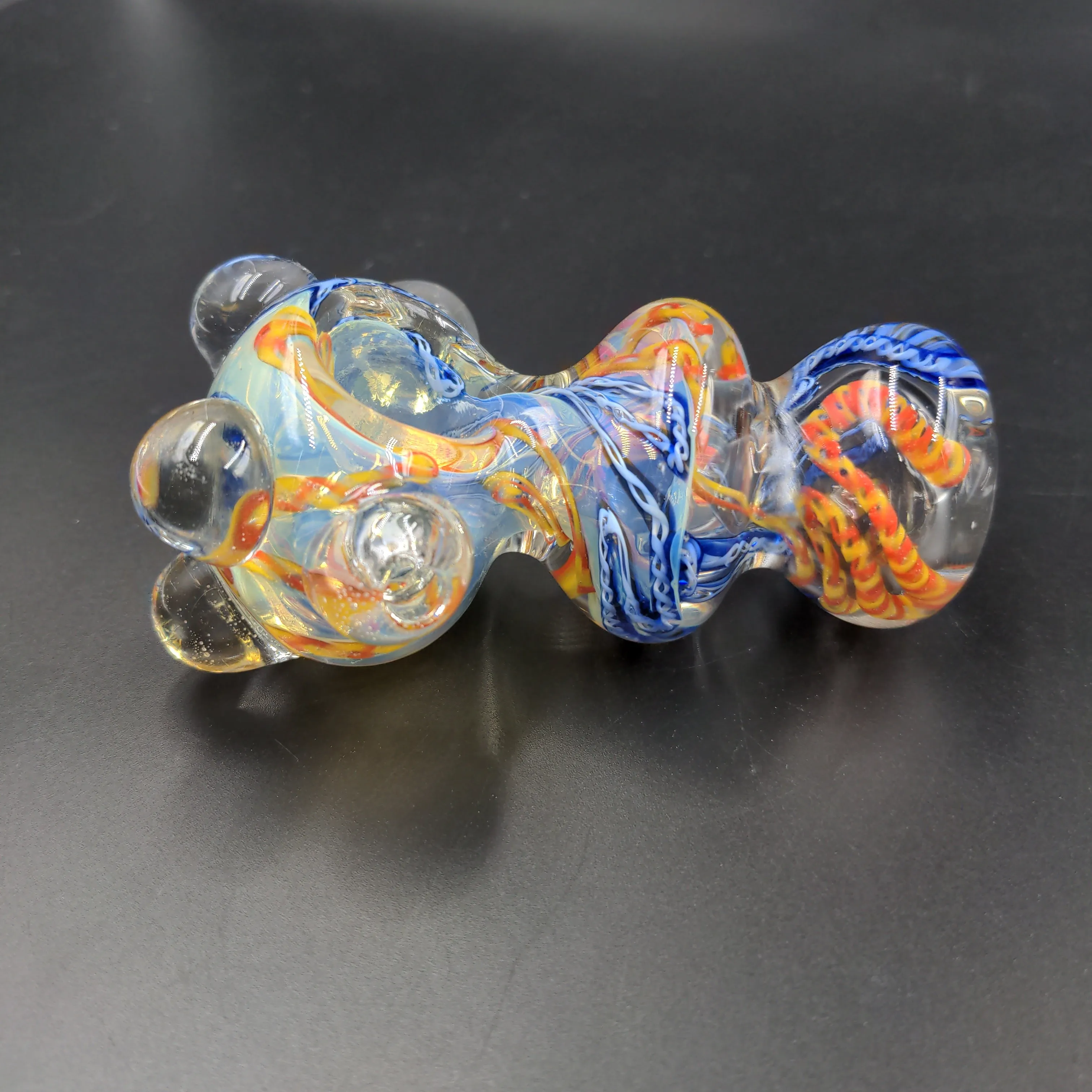 Heavy Inside Out Glass Pipe - 4
