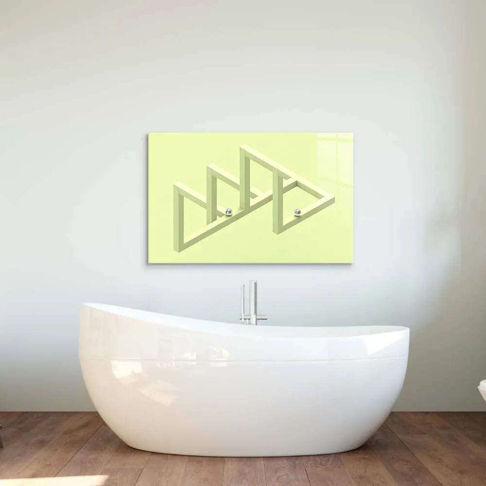 Impossible Geometry Glass Wall Art