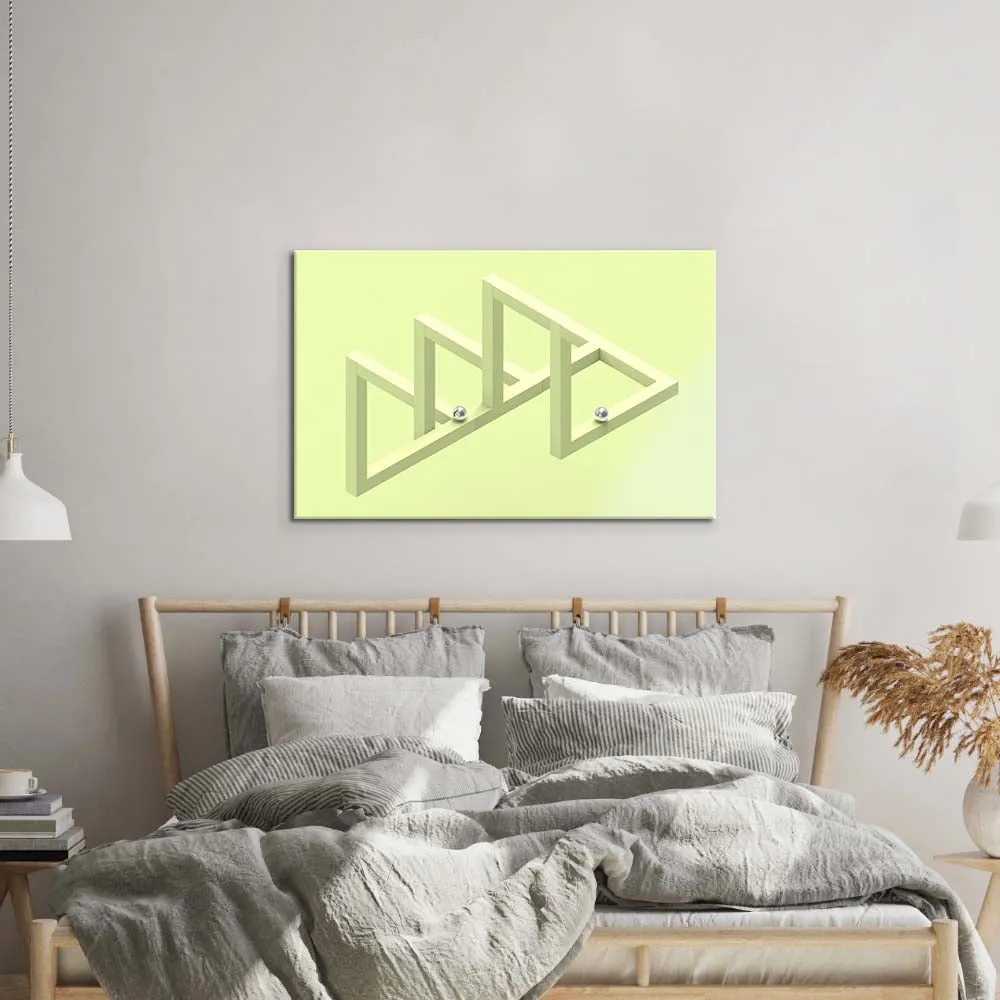 Impossible Geometry Glass Wall Art