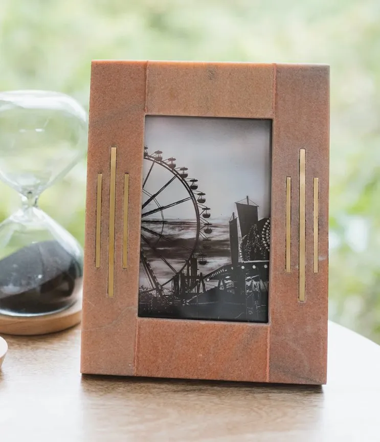Jaipuri Marble Picture Frame - 4x6
