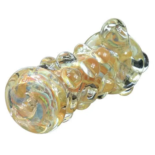 Marble Covered Glass Hand Pipe