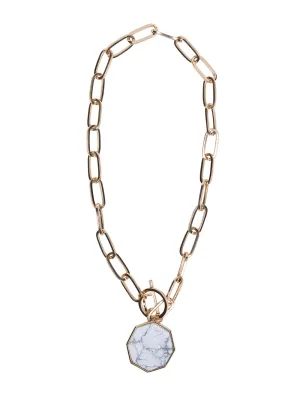 Marble Pendant Necklace