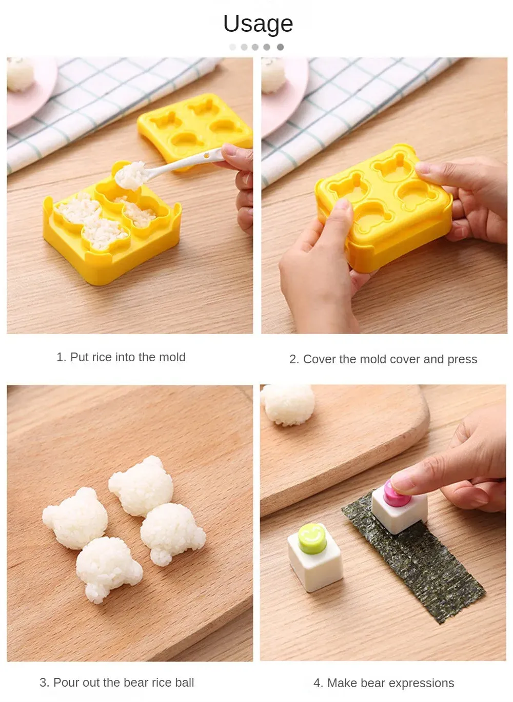 Mini Bento Sushi Rice DIY Mold