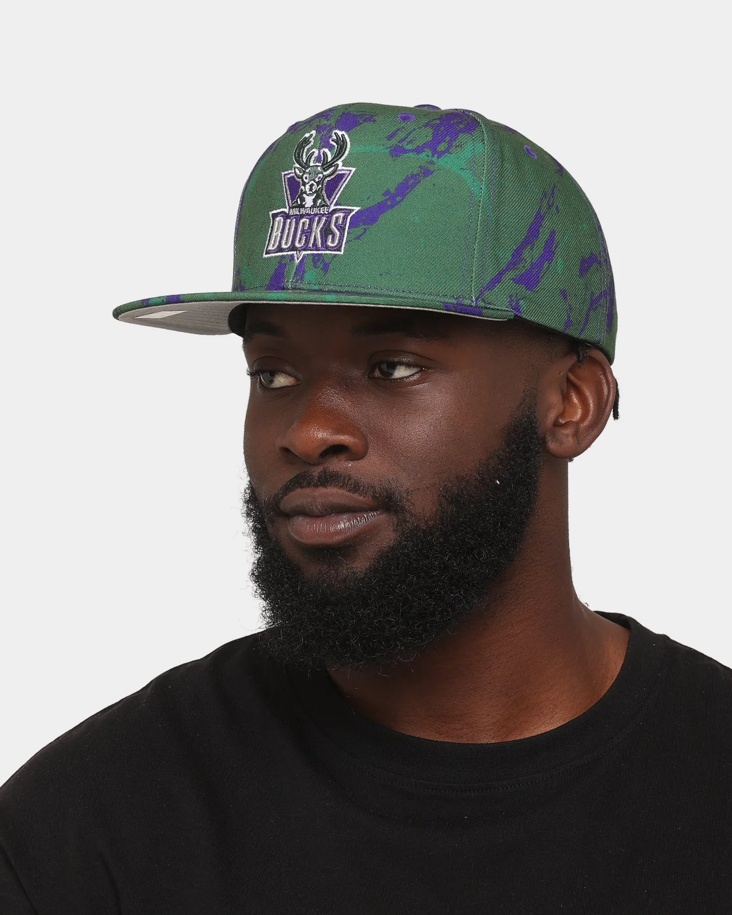 Mitchell & Ness Milwaukee Bucks 'Down For All' Original Fit Snapback Green