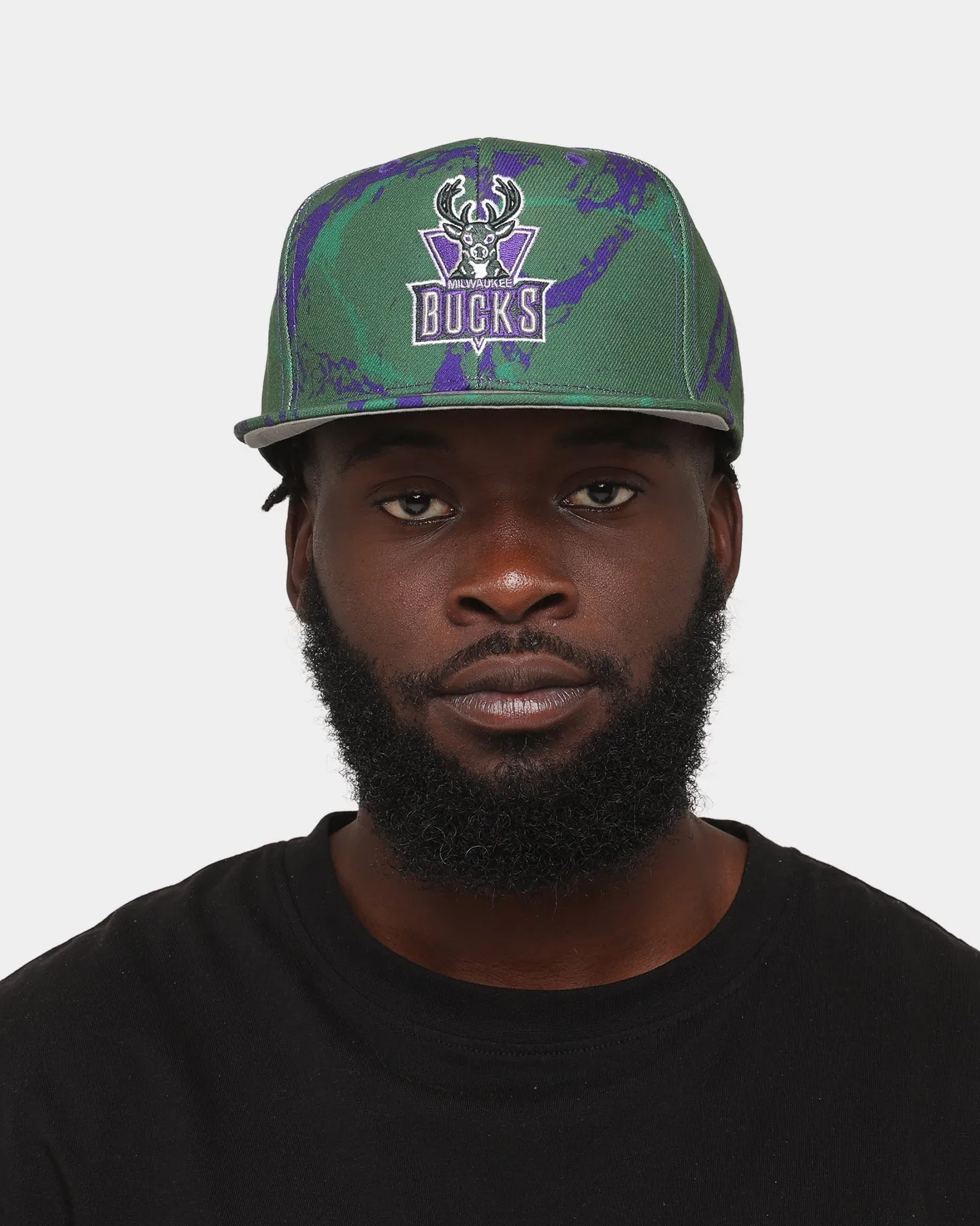 Mitchell & Ness Milwaukee Bucks 'Down For All' Original Fit Snapback Green