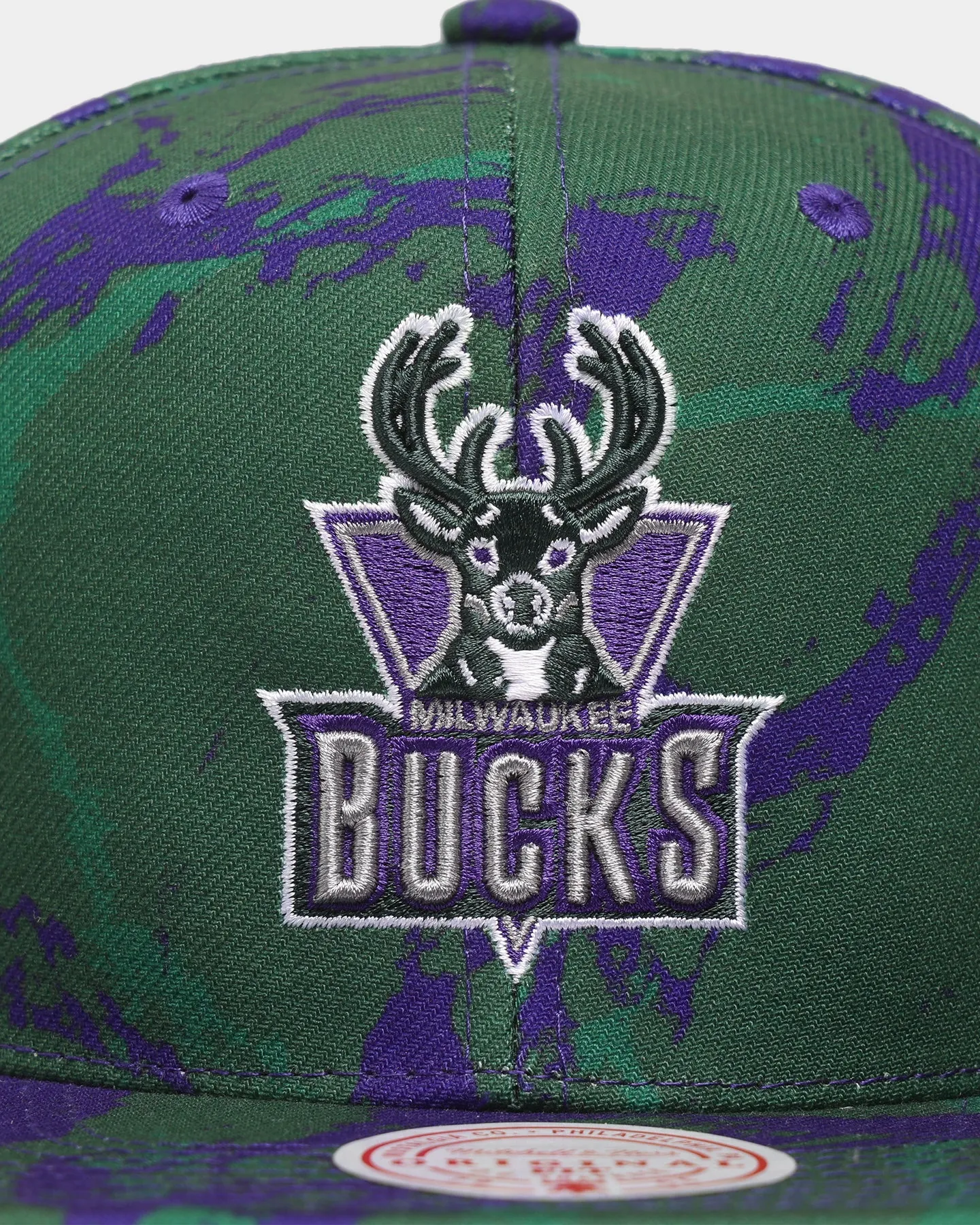 Mitchell & Ness Milwaukee Bucks 'Down For All' Original Fit Snapback Green