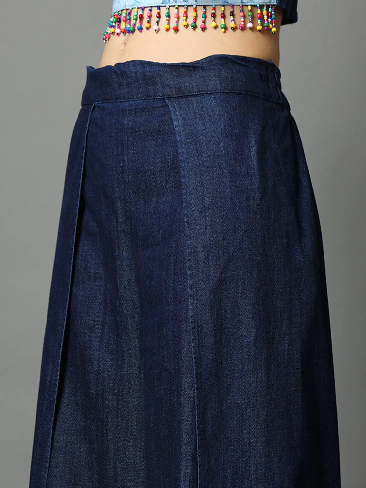 Oceane Marble Denim Wrap Pant