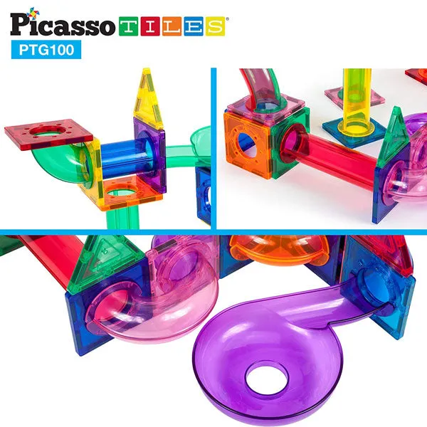 Picasso Tiles Magnetic Marble Run Set