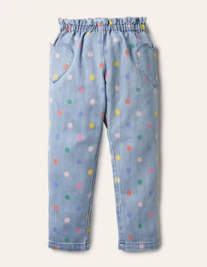 Pull-on Trousers-Chambray Multi Spot