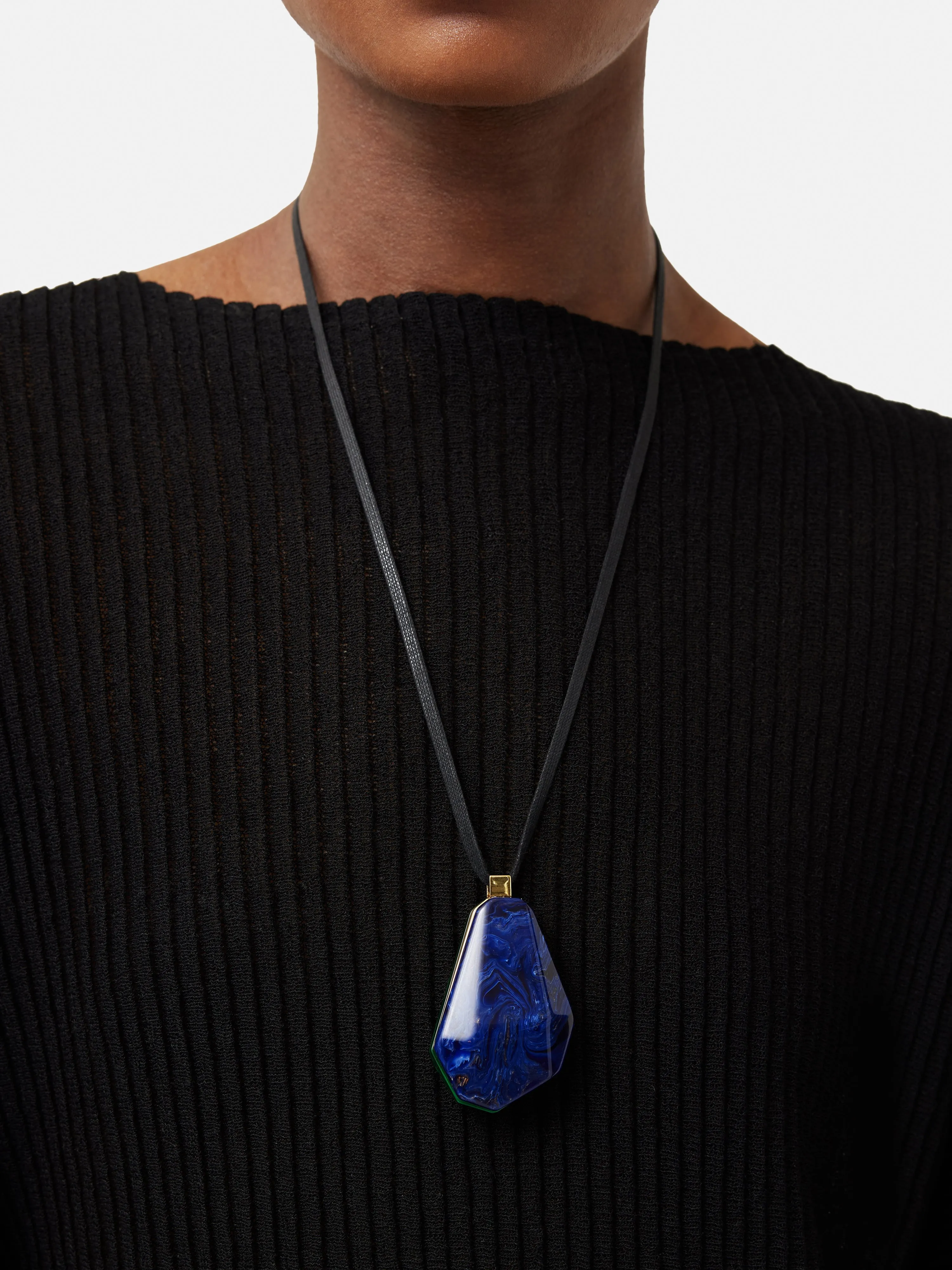 Resin Cord Necklace | Multi