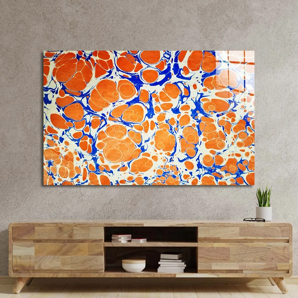 Traditional Turkish Marble Glass Wall Art