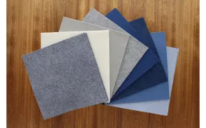 Wool Blend 6"x6" Felt Squares - Frost